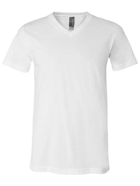 T-shirt de gola em V BELLA + CANVAS® Jersey por atacado de Radyan