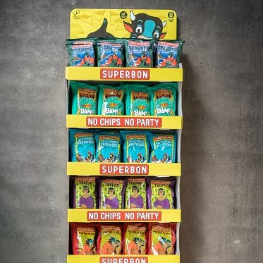 Superbon Starter-Kit: 8 Boxen & Display angeboten und andere Ergebnisse für sun snacks salzstangen im Großhandel. Kostenlose Rücksendungen und 60-Tage-Zahlungsziel auf Faire im Trend auf Faire.