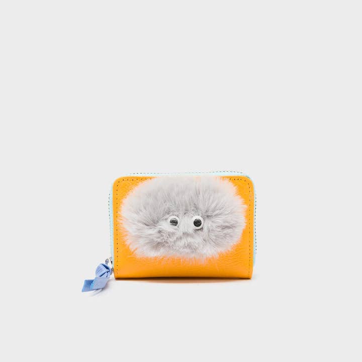 Frodo Marigold Leather Zip Around Wallet - Fuzzy Monster Applique and other Purchase Wholesale monarque armored wallets. Free Returns & Net 60 Terms on Faire trending on Faire.