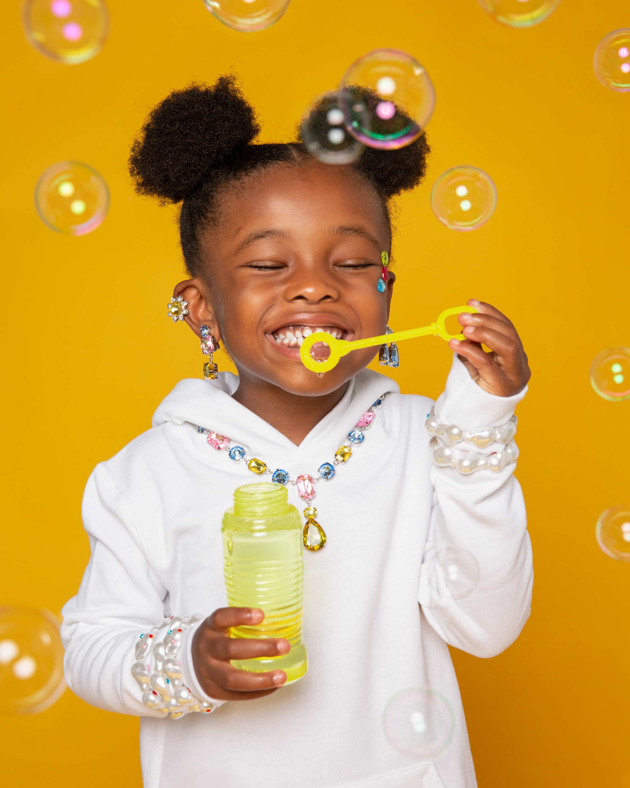 Super Smalls - Wholesale Jewelry Set - Multi-colored Gem Necklace Set4