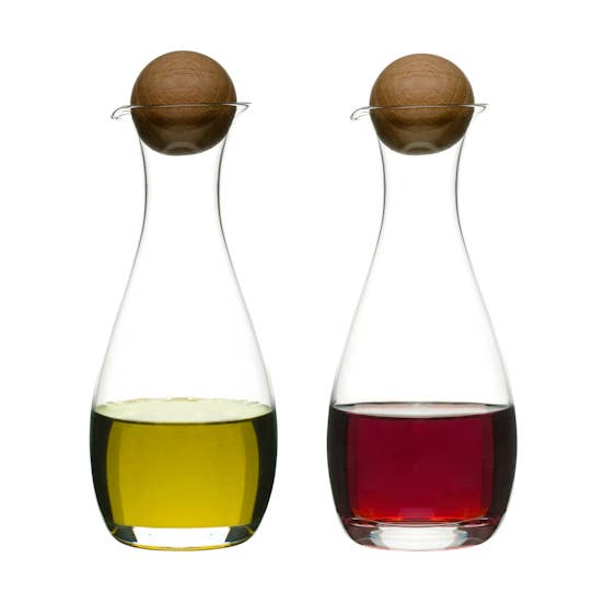 Botellas de aceite y vinagre Sagaform Nature con madera de roble
Tapones, 2 unidades para venta al por mayor de Sagaform AB