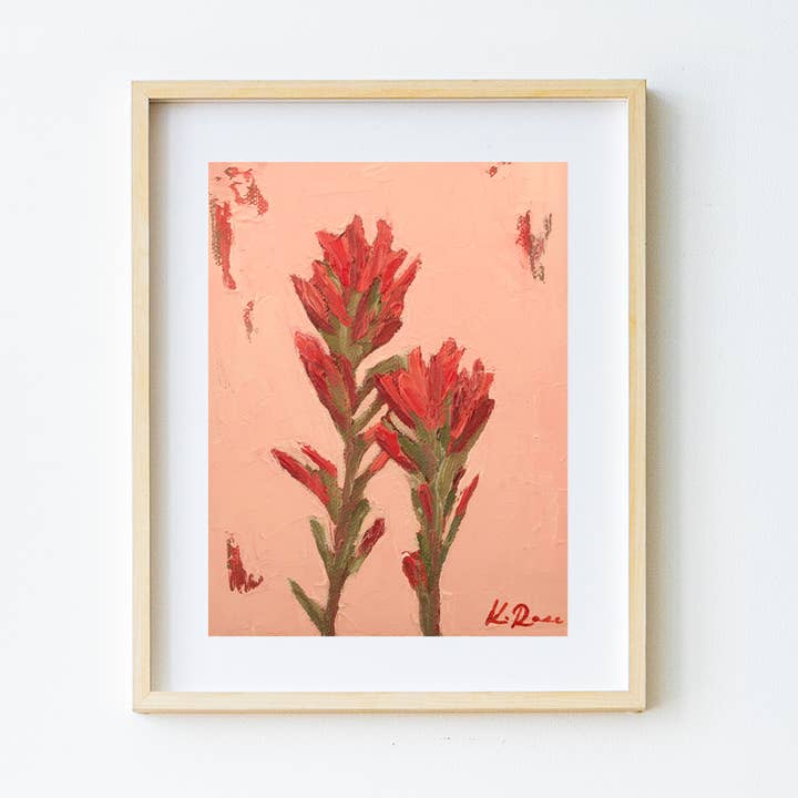 A Couple of Indian Paintbrush Print pour la vente par Katelynne Rose Art