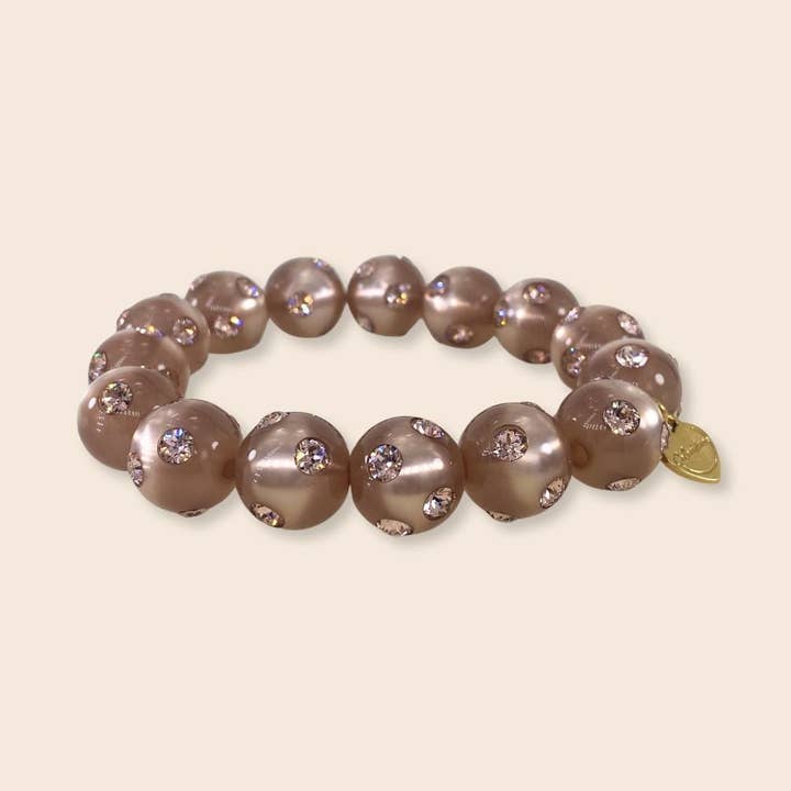 Bracelet de perles Classico Bari en poudre pour la vente par Coloristers