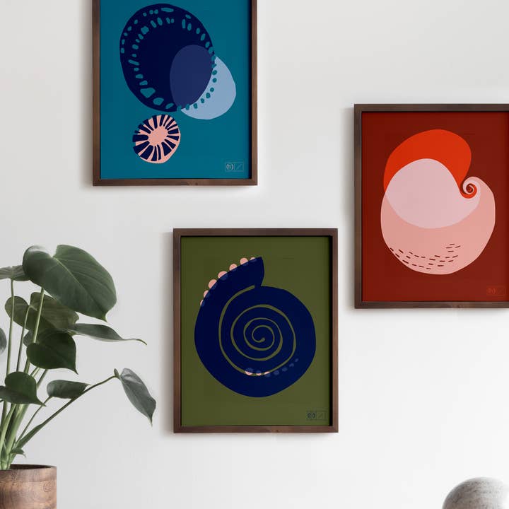 La Coquille Handmade Screen Print | 40 x 50cm Poster for wholesale by Common Modern