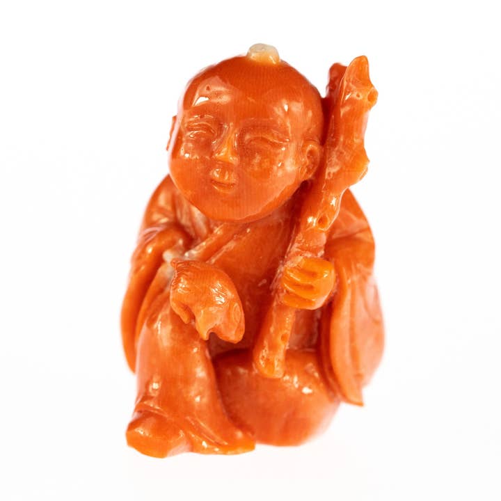 Statues de corail rouge chinois Décoration d'intérieur 17 pour la vente par Asian Ethnic Art