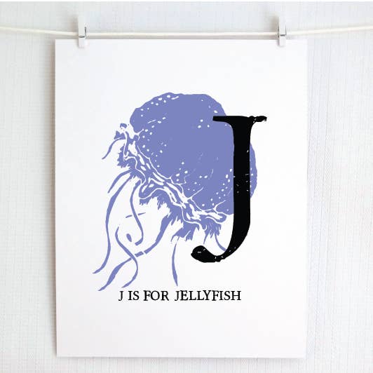 J é de Alforreca Impressão Ilustrada por atacado de Jamie Palmer Keating