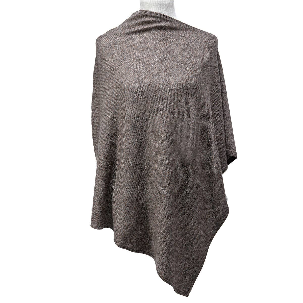 BNB Crafts Inc. - Wholesale Poncho - Women's - Solid Natural Cashmere Side neck poncho8