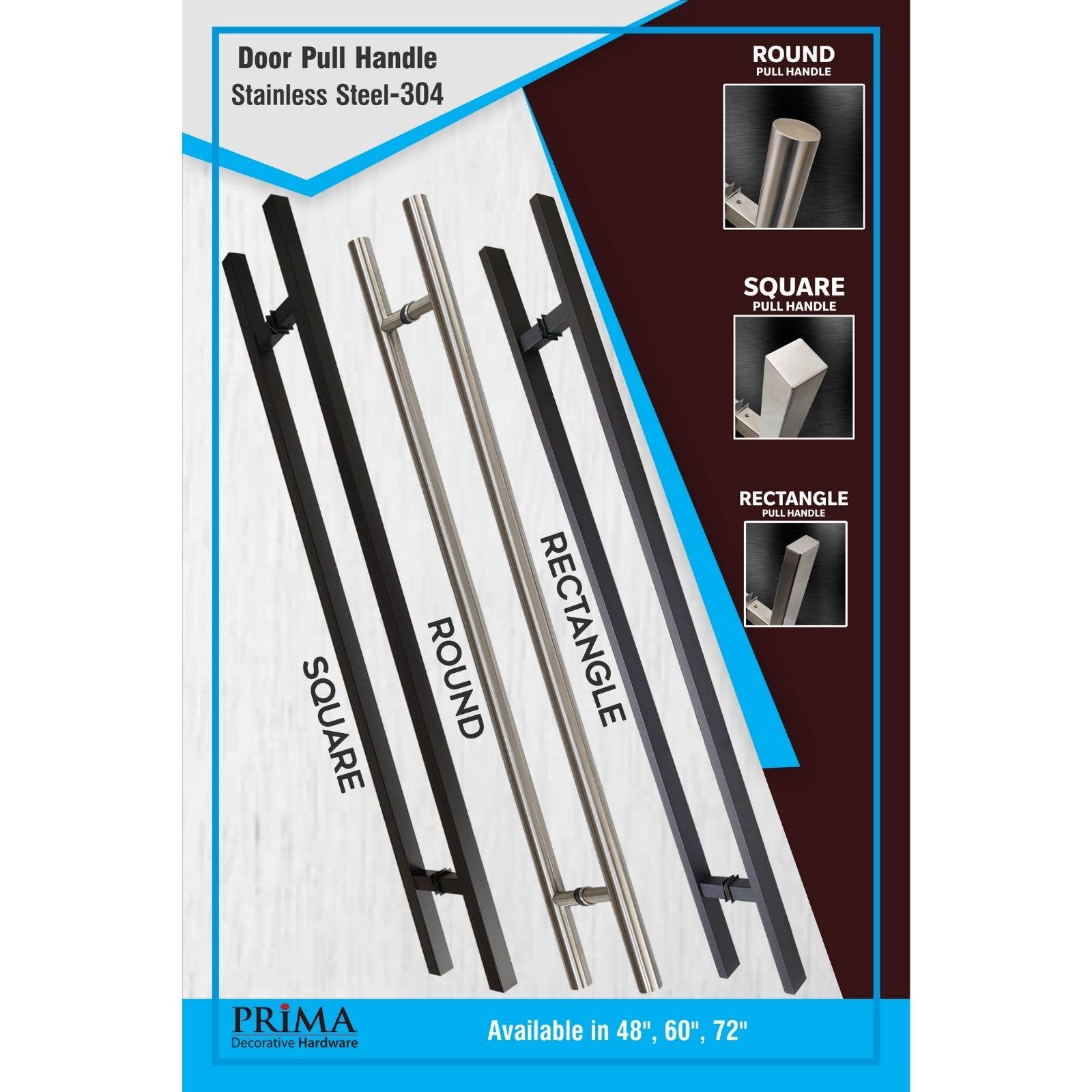 PRIMA DECORATIVE HARDWARE INC - Venta al por mayor Pomos/tiradores - Tirador Puerta Redondo Tipo 'H' - 18" PVD Dorado11
