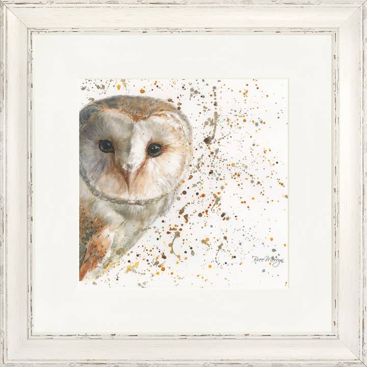 Olive with Splats Square Framed Print (13" or 19") for wholesale by Bree Merryn Art Ltd