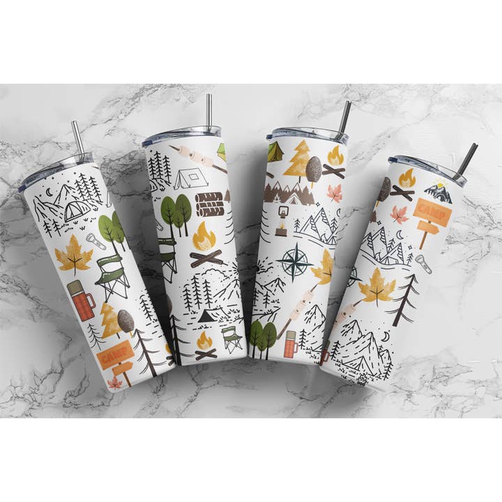 Camping 20oz Smal Tumbler för wholesale av Dogwood Graphics & Design
