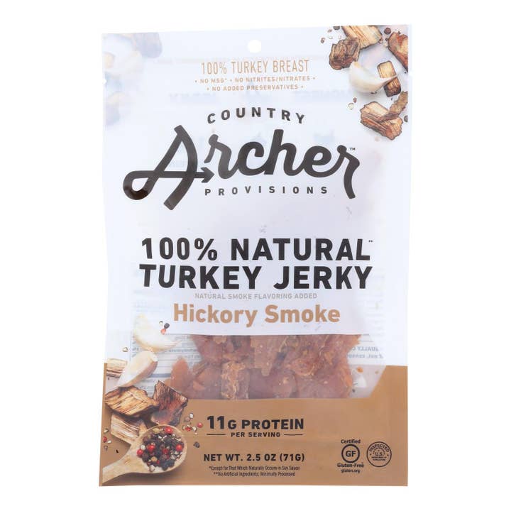 Everyday Supply Co - Wholesale Jerky - Country Archer Turkey Jerky Hickory Smoked - 12 Pack