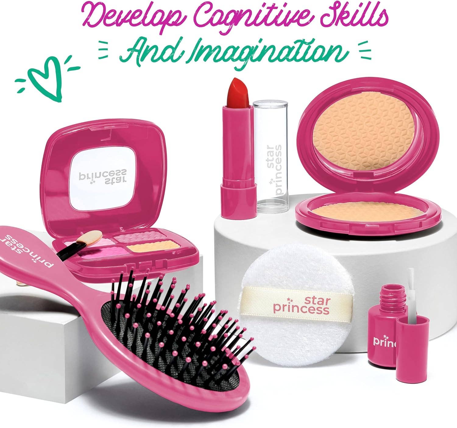 Stargo Brands Llc - Vendita all'ingrosso Set di giocattoli - Bambini - Set deluxe di borsa da gioco con accessori - Edizione rosa9