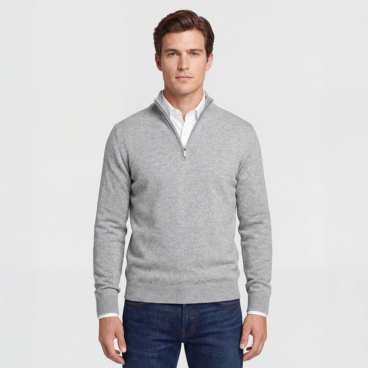 Ljusgrå merino halvblixtlås för wholesale av Jeremy Argyle