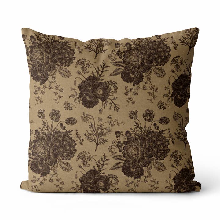 Thalassa Kissenbezug | Dekokissen mit Blumenmuster im Vintage-Stil für den Großhandel von Hyggely