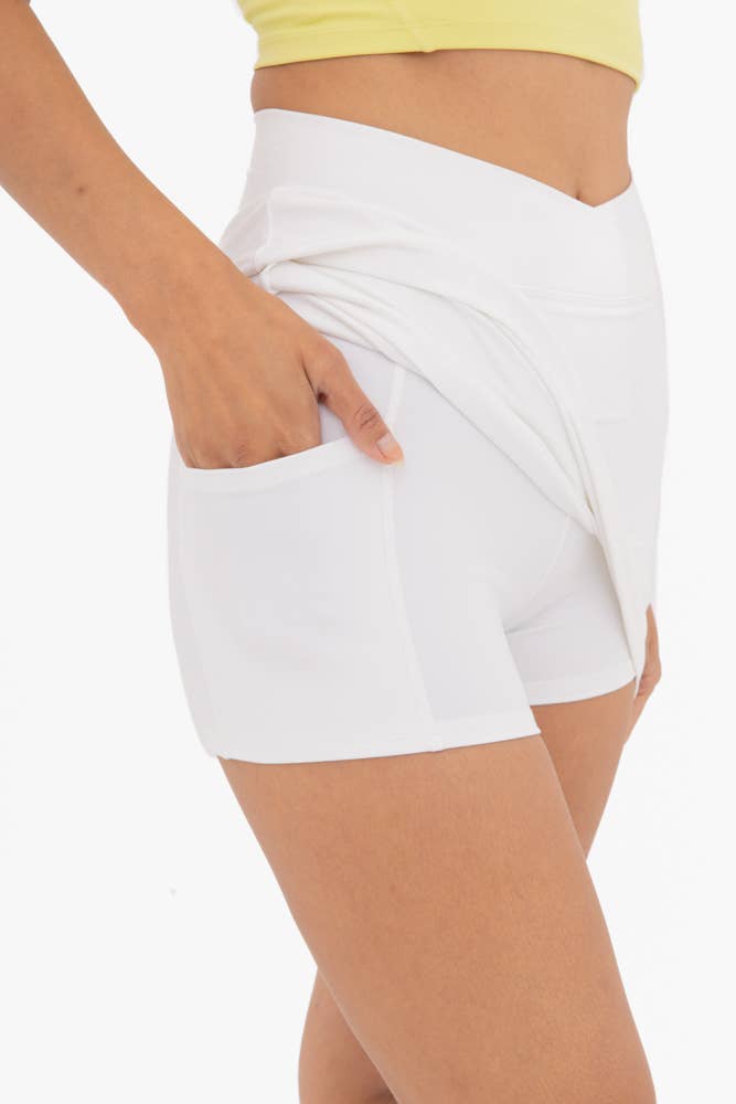 Mono B - Wholesale Skort - Women's - Venice Crossover Waist Active Skort28