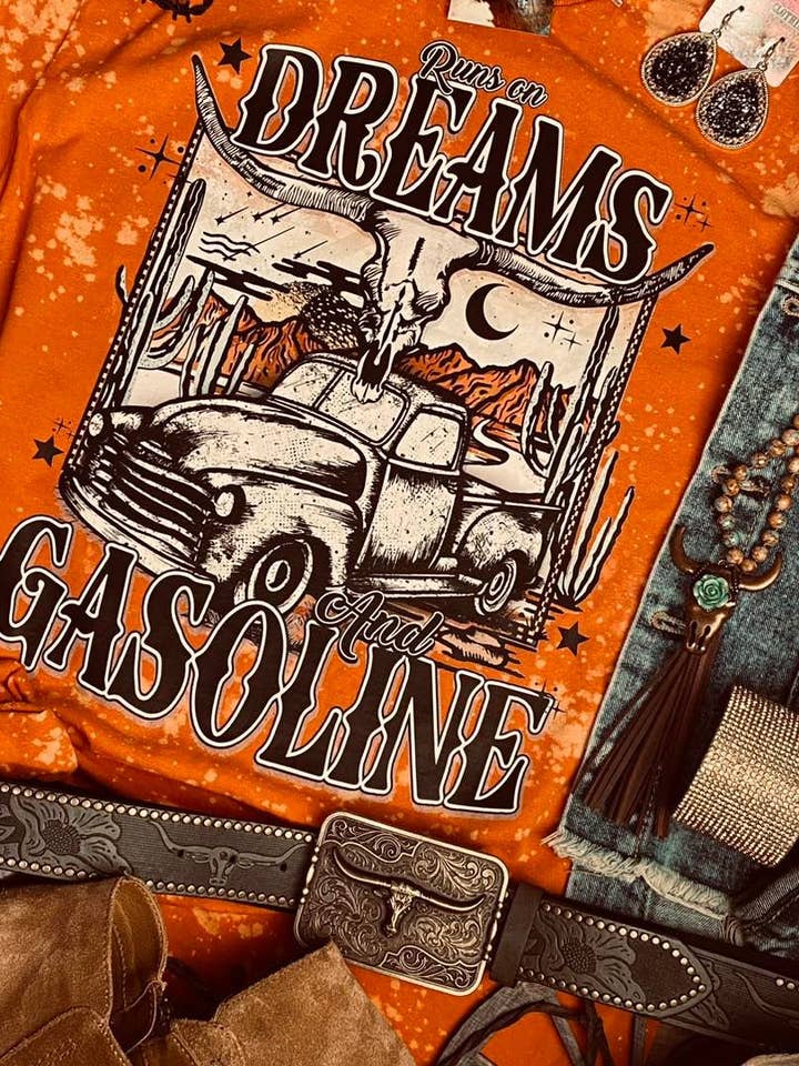 Heart Like a Truck - Lainey Distressed Western Style Tshirt for wholesale by Southern Fashion