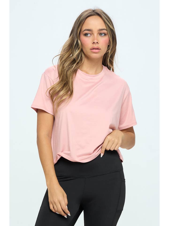 Knit Riot – Engroshandel T-shirt – til kvinder – Kortærmet Boxy Cropped Tee13