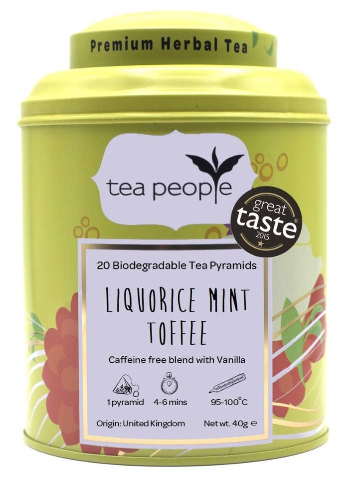 Camel à la menthe réglisse - 20 boîtes pyramidales pour la vente par Tea People