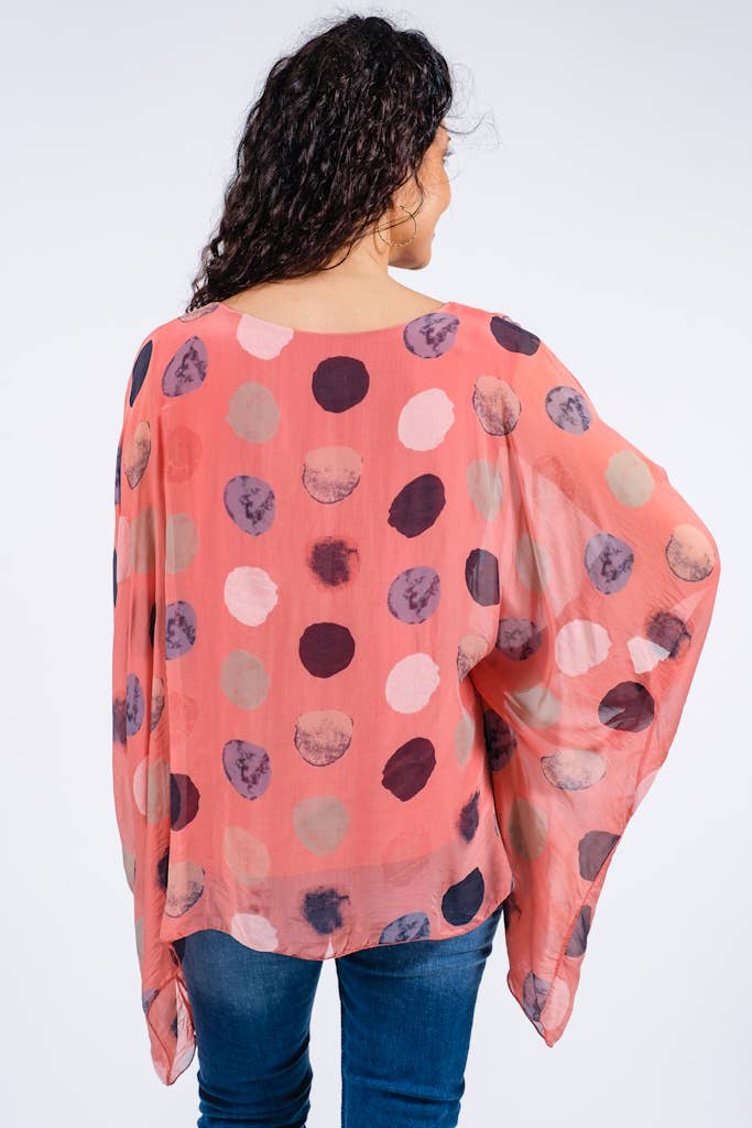 TINA Stephens Italy/Tees By Tina - Wholesale Kaftan - Women's - Sofia Circle Silk Kaftan (BQ201R)11