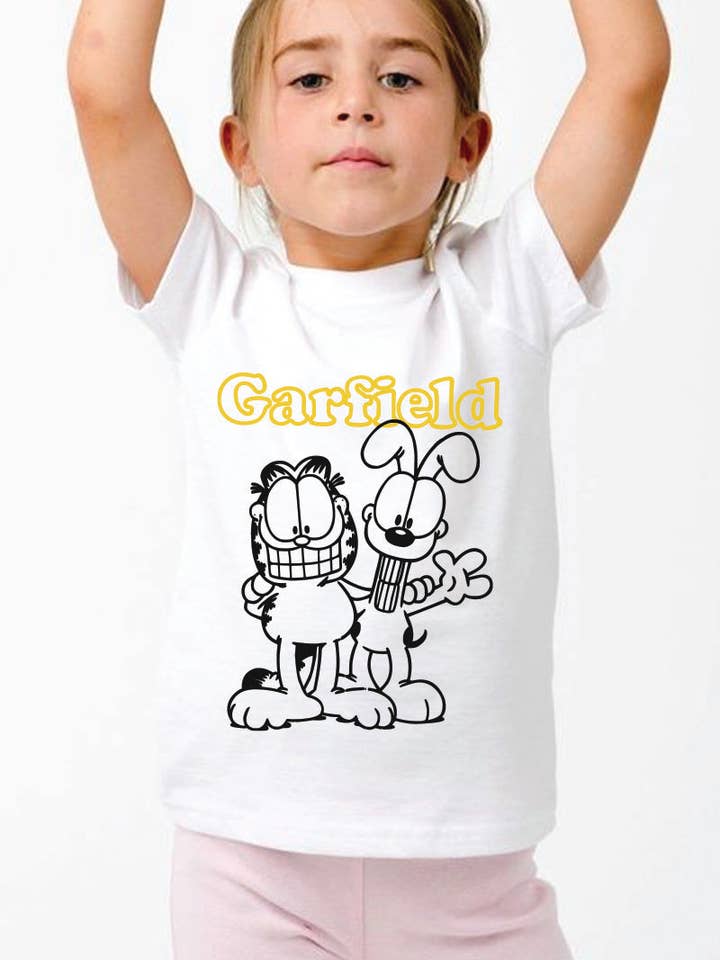 L1064 - GARFIELD graphic tee for wholesale by KNOCK ON THE STYLE