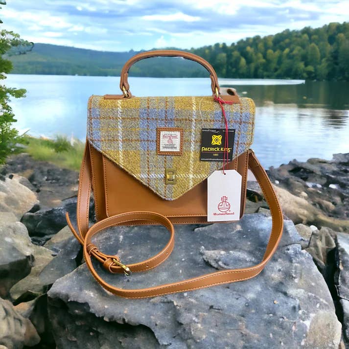 Patrick King Woollen Company - Wholesale Satchel - Women's - Harris Tweed Large Satchel - Light Brown