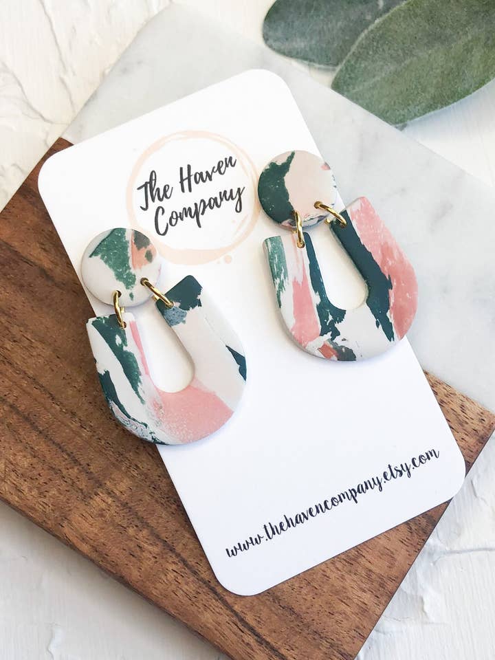 Stella | Multicolor | Clay Earrings for wholesale by The Haven Company