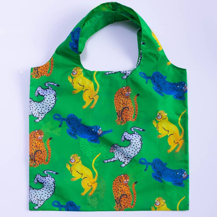 Wild Cats Art Sack® by Kristina Micotti - Reusable Tote for wholesale by Yellow Owl Workshop