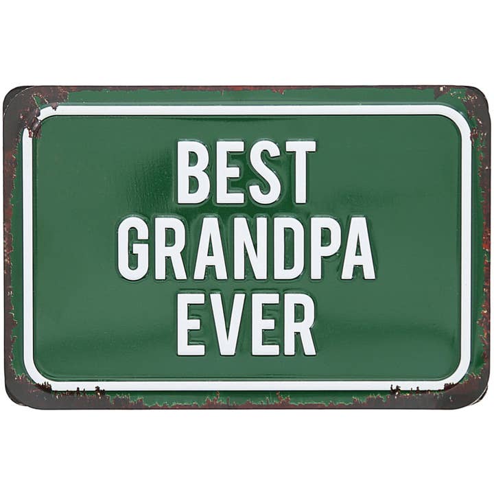 Pavilion - Wholesale Sign - Best Grandpa - 6" x 4" Tin Plaque
