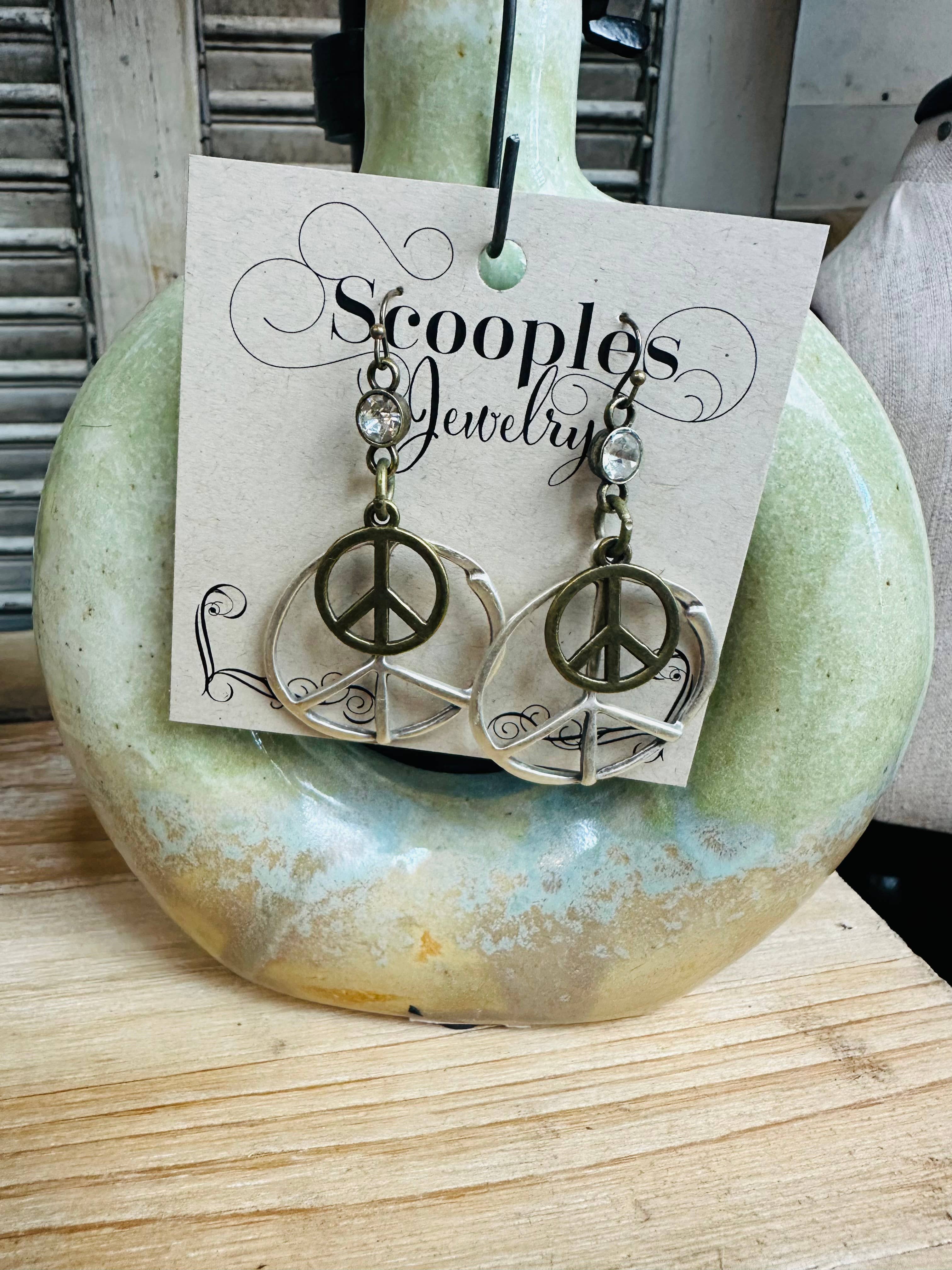 Scooples Jewelry - Wholesale Dangle Earrings - Gypsy Peace-Ear1