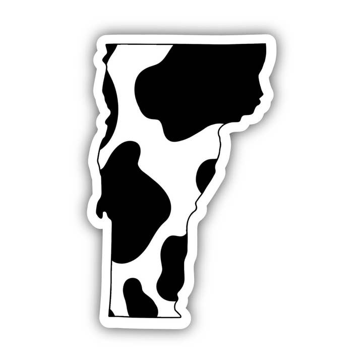 Vermont Cow Pattern Sticker for wholesale by Big Moods