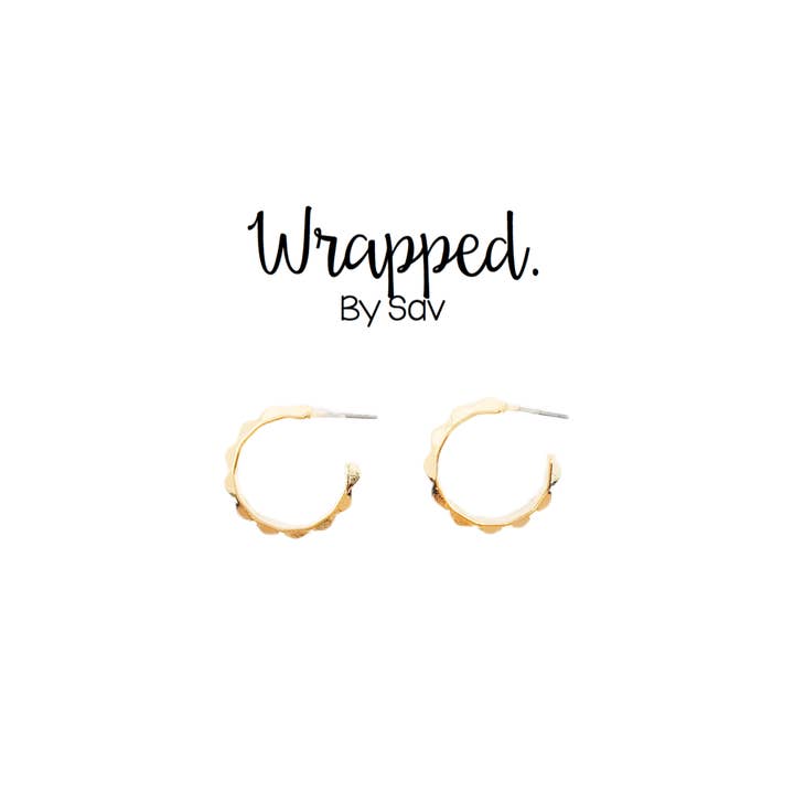 Scalloped Hoops for wholesale by Wrapped. By Sav