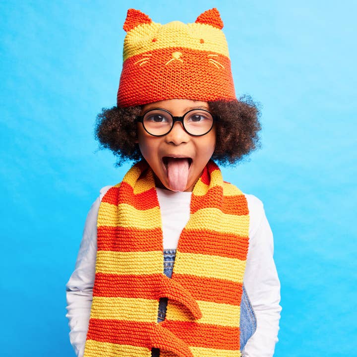 DMC - Wholesale Knitting/Crochet Supplies - Sirdar Cat Hat and Scarf Knit Kit