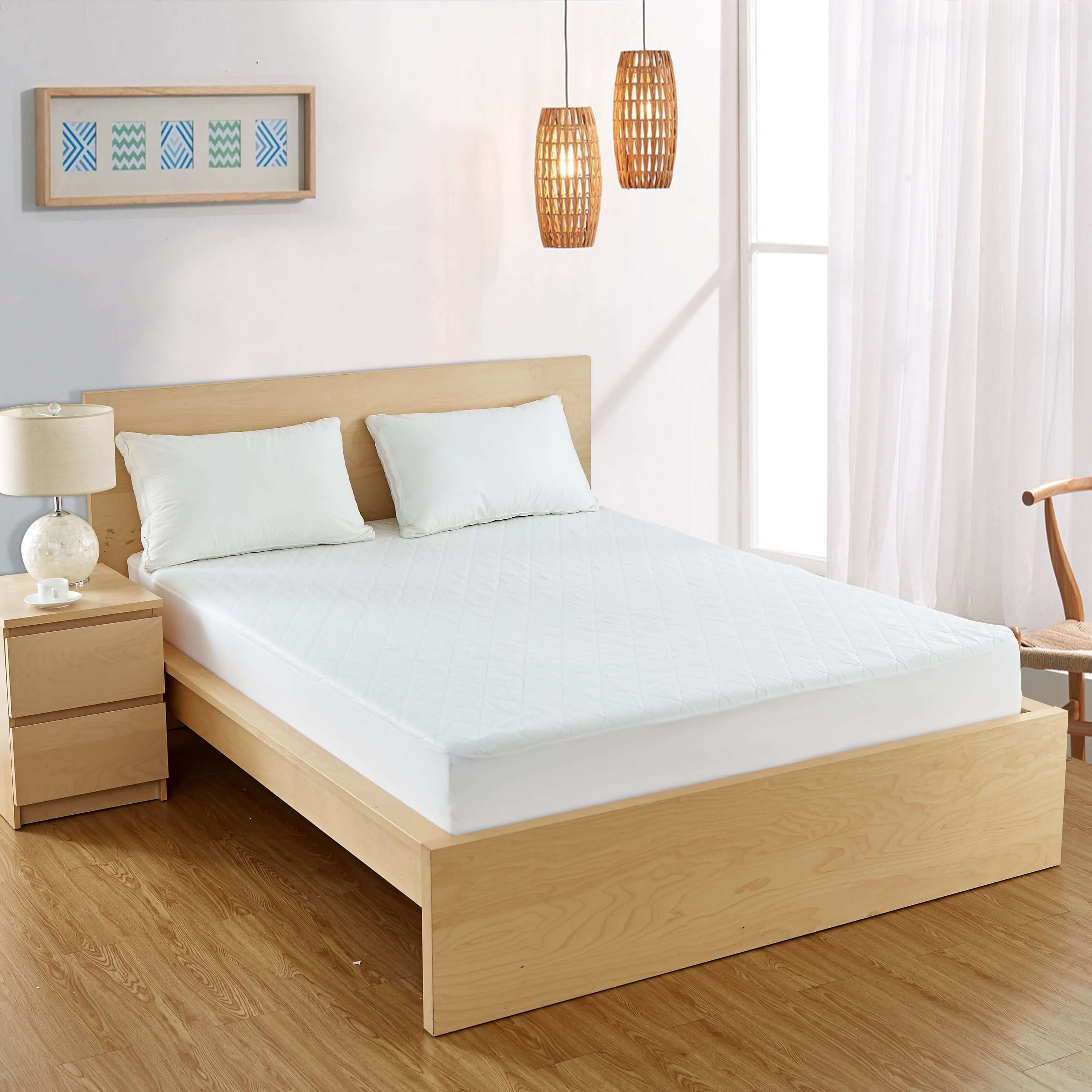 Bargoose Home Textiles - Wholesale Mattress Pad/Protector - Bargoose Quilted Waterproof Mattress Pads - Anchor Band and Fitted Style Available11