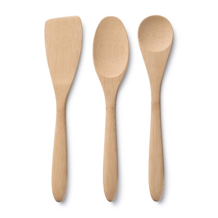 bambu® - Wholesale Kitchen Utensil Set - Bamboo Kitchen Basics Cooking Utensil Set of 3
