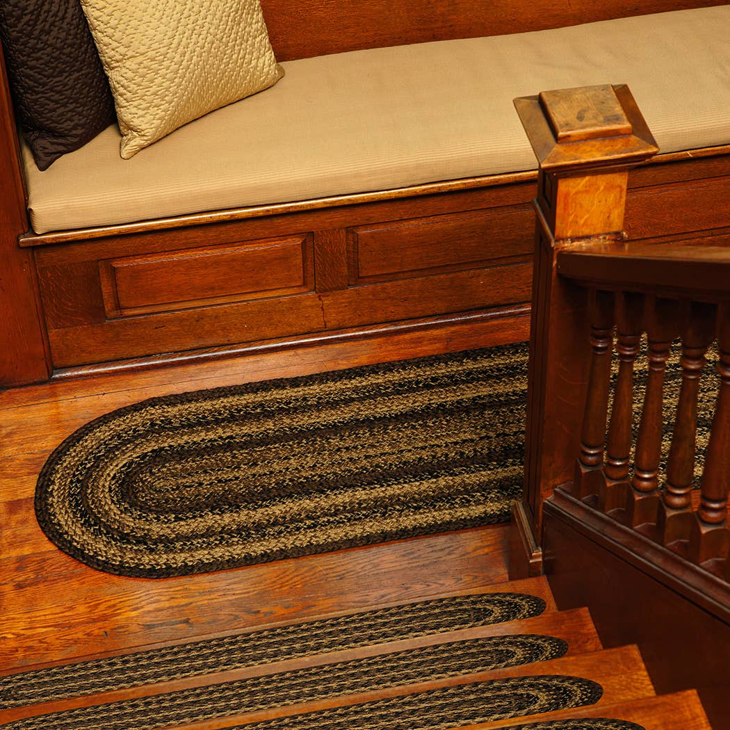 IHF HOME DECOR/IHF RUGS - Wholesale Area Rug - Cappuccino Braided Jute Area Rug & Table top BR-201

2
