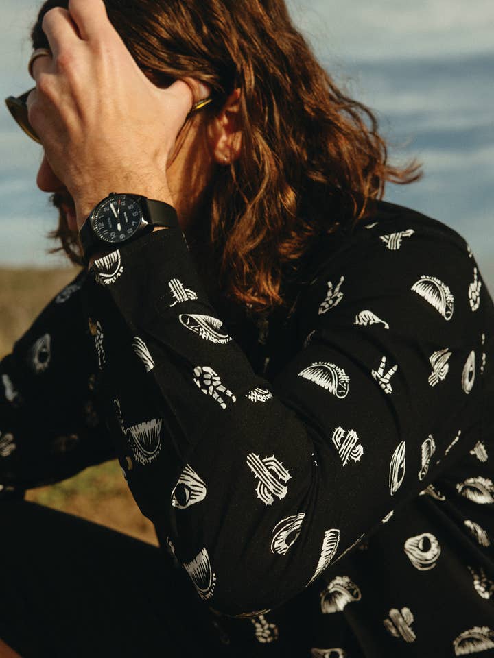 Pyknic – Großhandel Hemd mit Button-down-Kragen – Damen – No Problemo Langärmliges Taco-Kaktus-Avocadohemd mit Knöpfen5