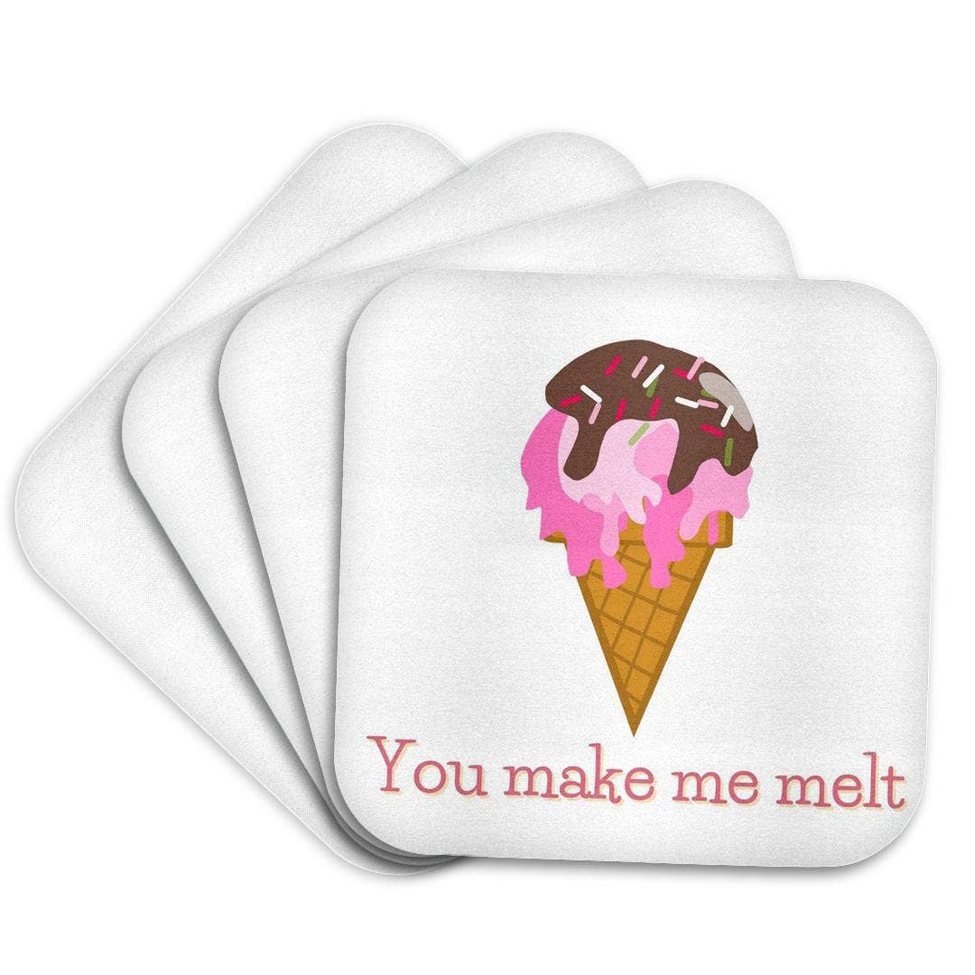 3dRose - Wholesale Coasters - 3dRose, Image of a Ice cream Melting, Coaster7