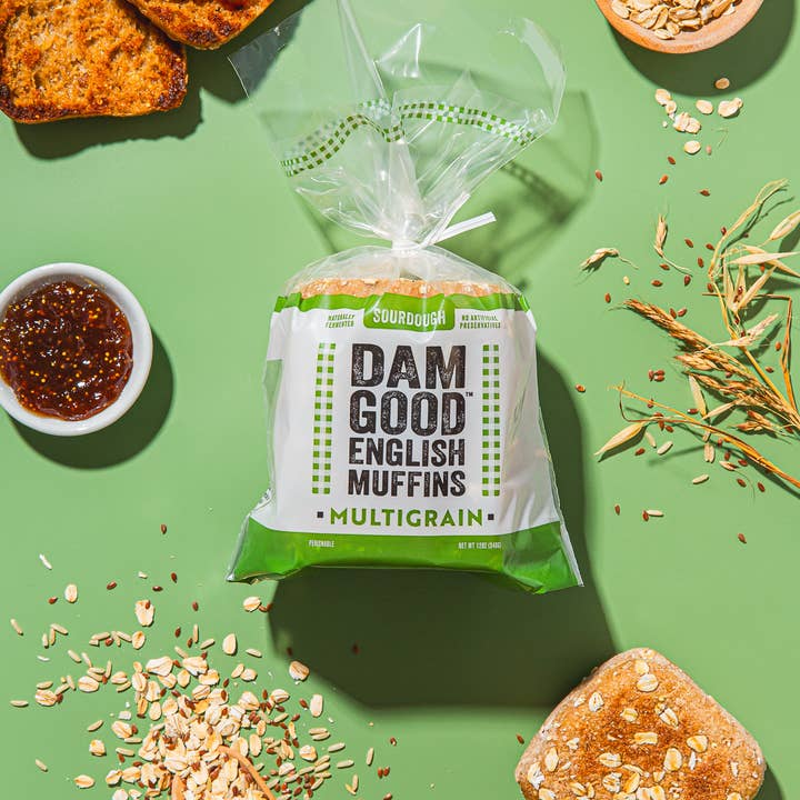 Dam Good® English Muffins - Wholesale Bread/Tortilla - 'Multigrain' Sourdough English Muffins1