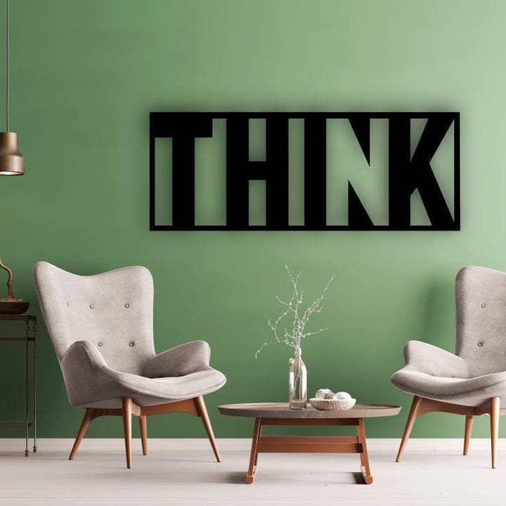 DOTCOMCANVAS - Wholesale Wall Accent - 3D METAL QUOTE: THINK3