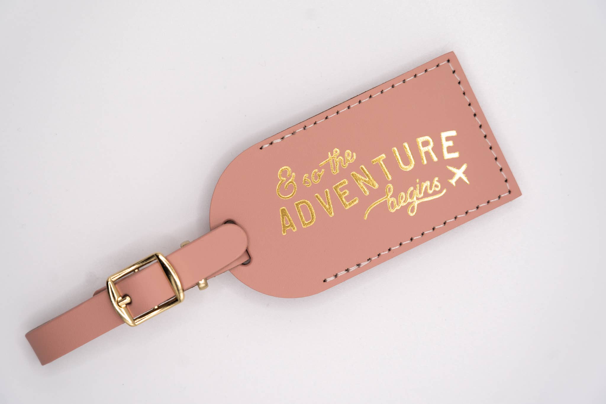 Letter + Leather - Vendita all'ingrosso Targhetta per bagaglio - Etichetta per bagaglio in pelle & So the Adventure Begins - Bomboniera di nozze2