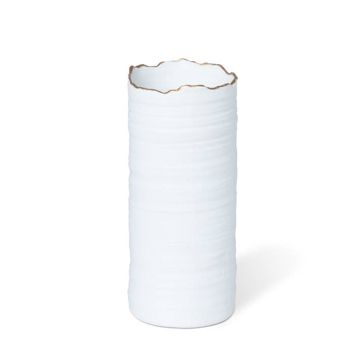 Park Hill Collection - Wholesale Vase - Gilded Organic Edge Vase