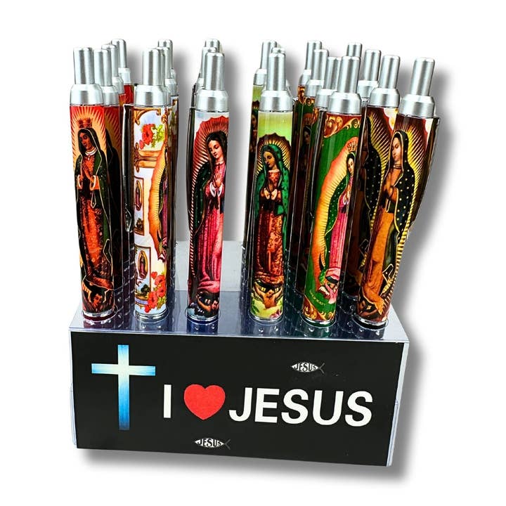 Guadalupe Ball Point Click Pen for wholesale by ZKY Wholesale