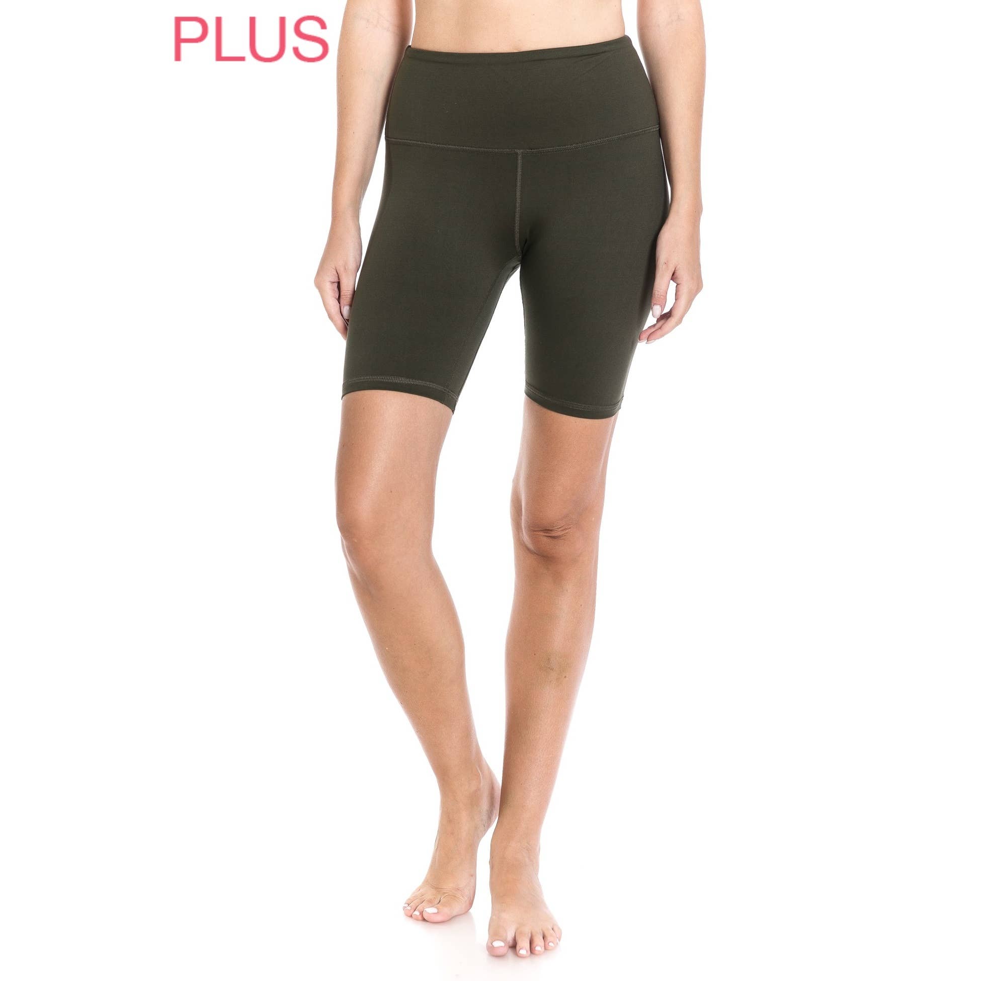 Leggings Depot - Wholesale Athletic Shorts - Women's - Plus Size 8in Inseam Activewear Bike Shorts8