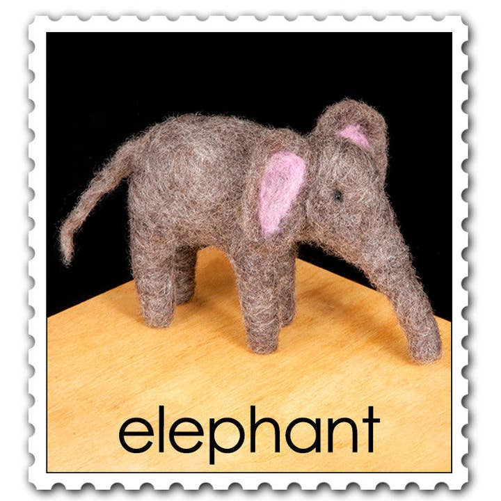 Woolpets – wholesale DIY craft kit – Elephant Felting Kit4
