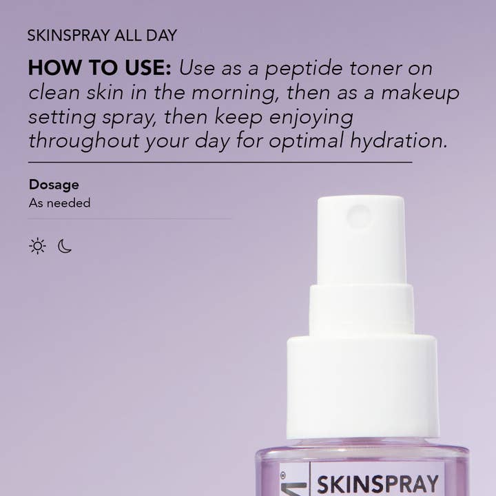 CLEARSTEM Skincare - Wholesale Face & Body Mist/Water - SKINSPRAY ALL DAY