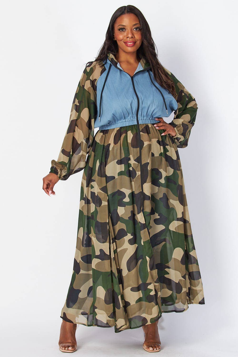 DENIM MULTI Robe Plus en vente sur Faire4