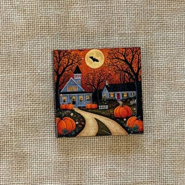 Autumn House 2 Calamita per Aghi in Legno per la vendita all'ingrosso da parte di The Crafty Grimalkin