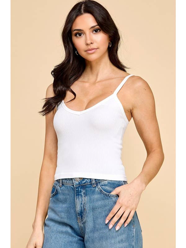 MIO WHOLESALE - Wholesale Camisole - Women's - NT70C RIBBED STRAP CAMI6