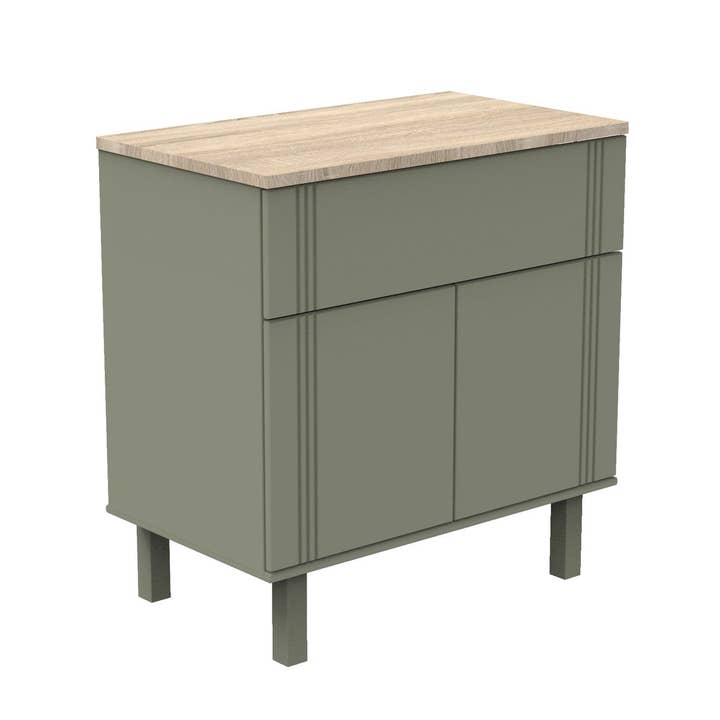 Sauthon - Wholesale Cabinet - ELEONORE KHAKI 1 DRAWER 2 DOOR DRESSER1