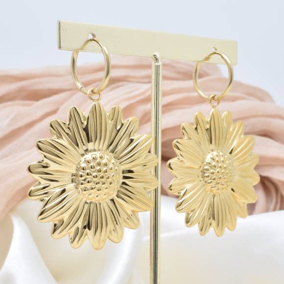 Boucles d'oreilles en acier inoxydable - BO100418OR pour la vente par Kapyco